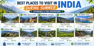 Best Places to Visit in India During Summer (Affordable & Cool Destinations) Best Places to Visit in India During Summer